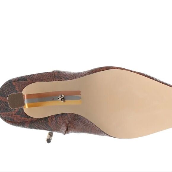 LEATHER SNAKE KNEE-HIGH BOOTS - Picture 10 of 12